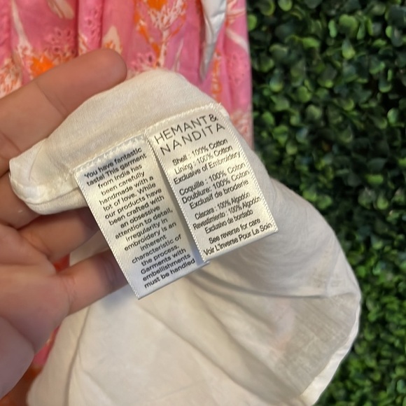 NWT Hemant and Nandita Ruffled Maxi Dress - Picture 12 of 14